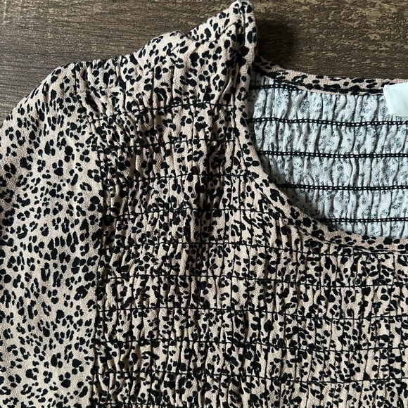 Cheetah Print Baby Doll Shirt - Picture 4 of 4